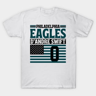 Philadelphia Eagles Swift 0 American Flag Football T-Shirt